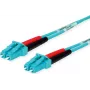 Telegärtner LC auf LC Multimode OM3 Duplex LWL Patchkabel, 2m, Aqua L00871A0006