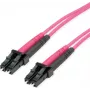 Telegärtner LC auf LC OM4 Duplex LWL Patchkabel, 2m, Violett 100011327
