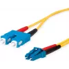 Telegärtner LC auf SC Single-Mode LWL Patchkabel, 2m, 9/125µm, LSZH Gelb