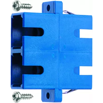 Telegärtner LWL-Kupplung 2xSC-Duplex, Multimode & Singlemode zur Installation in unbestückten LWL-Patchfeldern, Wandverteilern - 1 Stück (J08081A0006)