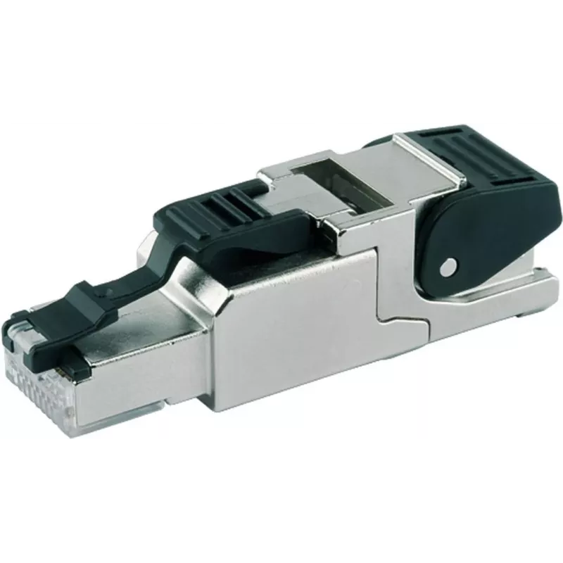 Telegärtner MFP8 RJ45 Stecker Cat.6a T568B geschirmt mit Staubschutzkappe (J00026A2001)