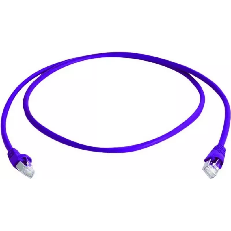 Telegärtner MP8 FS 500 Cat 6a S/FTP Patchkabel, RJ-45 Stecker auf RJ-45 Stecker, 0,5 m, Violett, Snagless
