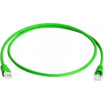 Telegärtner MP8 FS 600 Cat.7 S/FTP Patchkabel, RJ-45 Stecker auf RJ-45 Stecker, 25 m, Grün L00006A0039