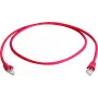 Telegärtner MP8 FS 600 Crossover-Kabel RJ-45 Stecker auf RJ-45 Stecker 2 m SFTP Cat.7 Rot