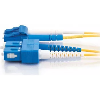 Telegärtner Singlemode LC-Duplex auf SC-Duplex LWL-Patchkabel, 3m, LSZH, Gelb L00890A0041