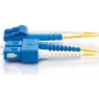 Telegärtner Singlemode LC-Duplex auf SC-Duplex LWL-Patchkabel, 3m, LSZH, Gelb L00890A0041