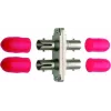 Telegärtner ST-Buchse auf ST-Buchse Duplex Glasfaser-Kupplung, Flanschmontage, Zirkonoxid-Keramik-Ferrule, vernickeltes Messinggehäuse, <0,2 dB Einfügedämpfung J08011A0017