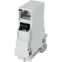 Telegärtner STX RJ45 DIN-Schienen-Dose Cat.6A Geschirmt, Hellgrau