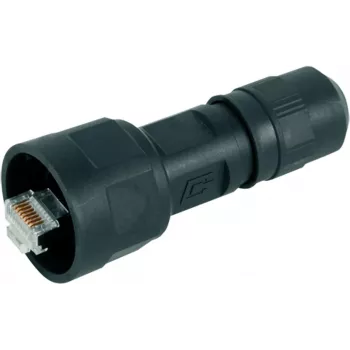 Telegärtner STX V1 RJ45 Stecker-Set Kunststoff Variante 1 gerade 8P8C Schwarz J80026A0009 1 Stk