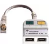 TELEGÄRTNER T-Adapter Cat5e zu 100Base-T/ISDN RJ45 Splitter (J00029A0013)