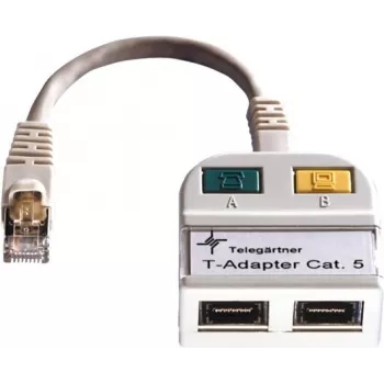 TELEGÄRTNER T-Adapter Cat5e zu 100Base-T/ISDN RJ45 Splitter (J00029A0013)