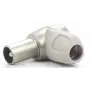 Televes 4130 Winkel-Steckverbinder IEC-Stecker für TV-Antennenkabel
