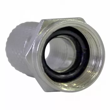 Televes 417101 F-Stecker Schraub-Koaxialverbinder für 7,0 mm Kabel mit Wetterschutz