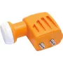 TELEVES 747802 Twin Universal LNB – 2 Ausgänge, 0,1 dB Rauschzahl, 40mm Feed