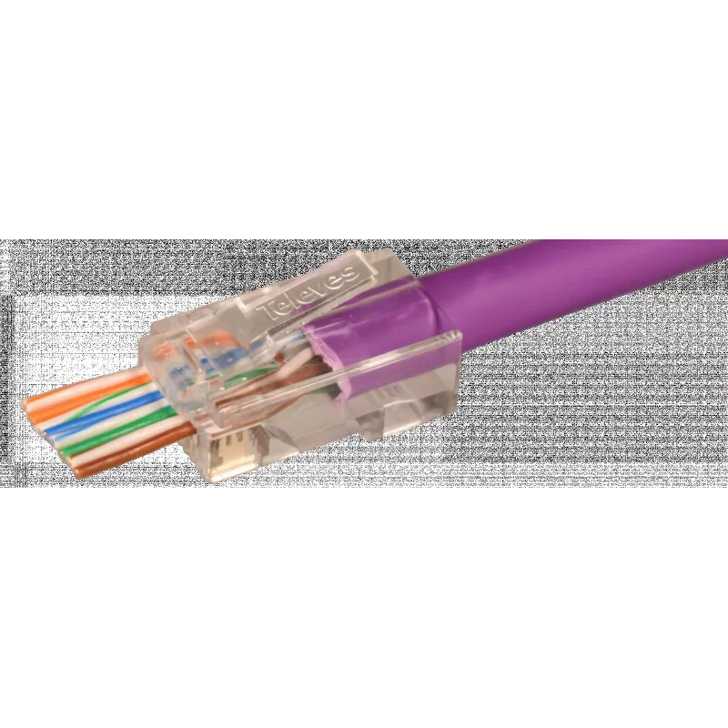 TELEVES RJ45 Stecker Durchgangs-UTP Cat6 Verbinder (209906)