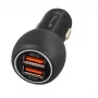 Tellur Dual USB Car Charger With QC 3.0, 6A Black