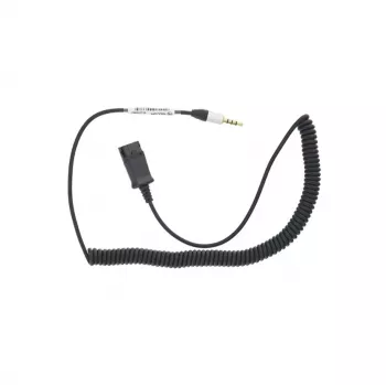 Tellur QD auf Klinke 3,5 mm 4-polig Adapterkabel 2,95 m Schwarz