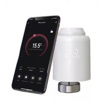 Tellur Smart WiFi Thermostatic Radiator Valve RVSH1 LED White