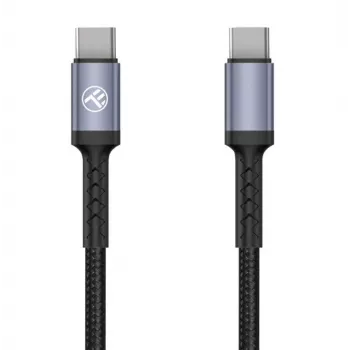 Tellur Type-C auf Type-C Kabel 3A 60W 1m Schwarz