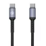 Tellur Type-C auf Type-C Kabel 3A 60W 1m Schwarz