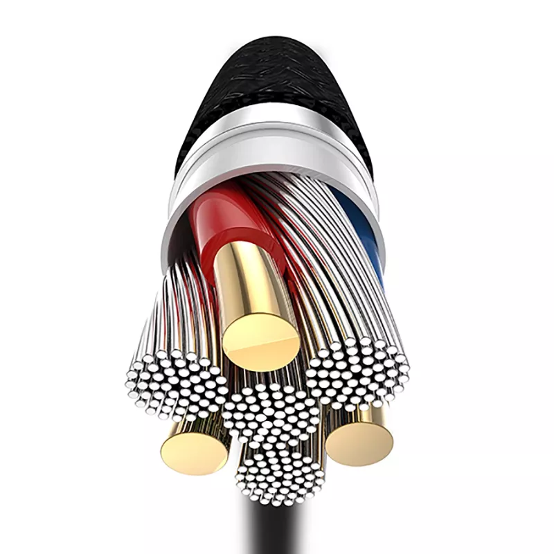 Tellur Type-C to Type-C Kabel 3A PD60W 2m Nylon Schwarz