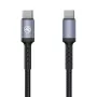 Tellur Type-C to Type-C Kabel 3A PD60W 2m Nylon Schwarz