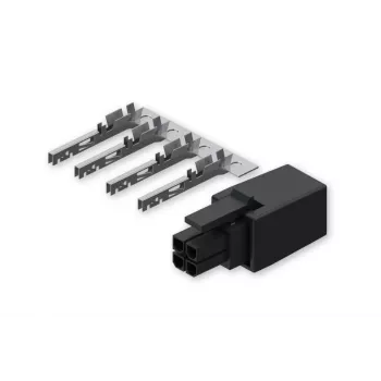 TELTONIKA NETWORKS 4-PIN Stecker mit Kontakt - Hirschmann CA Serie Rundsteckverbinder, Stecker, Löten, IP67, Schwarz
