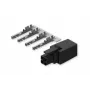 TELTONIKA NETWORKS 4-PIN Stecker mit Kontakt - Hirschmann CA Serie Rundsteckverbinder, Stecker, Löten, IP67, Schwarz
