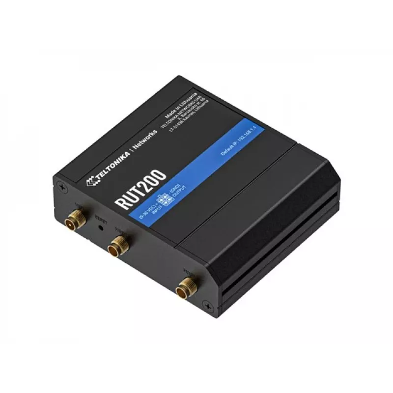 Teltonika Networks RUT200 eSIM 4G/LTE/3G Wi-Fi EMEA EU Industrial Cellular Router