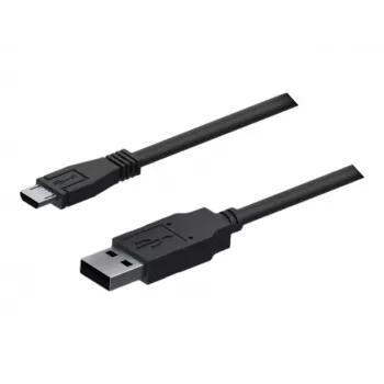 Teltonika USB 2.0 Kabel, USB-A Stecker auf Micro-USB Stecker (Schwarz, 0,8 m)