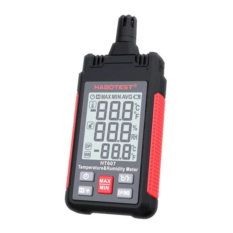 Temperatur- und Feuchtigkeitsmessgerät Habotest HT607
