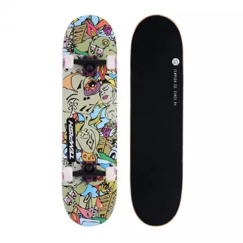 Tempish Crazzy Skateboard - 31 Zoll Ahorn-Deck, ABEC-7 Kugellager, 54mm 99A Rollen