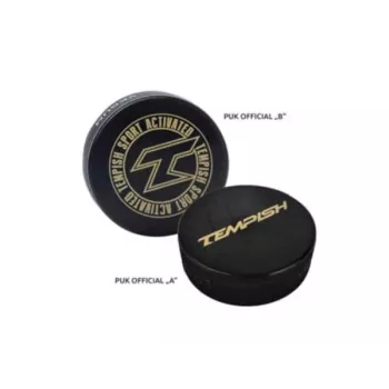Tempish PUCK Offizieller Eishockey-Puck – vulkanisierter Gummi, IIHF/NHL-Standard