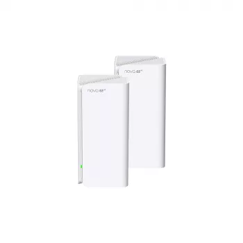 Tenda MX21 Pro (2er-Pack) Tri-Band Wi-Fi 6E AXE5400 Mesh-System, Weiß, 3 interne Antennen