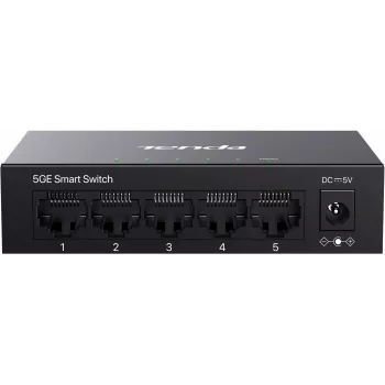 Tenda TEG2205D Web Smart L2 Cloud Managed Switch, 5x 10/100/1000 Mbps, Metall, Lüfterlos