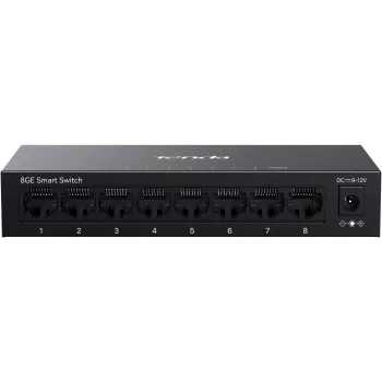 Tenda TEG2208D Web Smart L2 Cloud Managed Switch, 8x 10/100/1000 Mbps, Metall, Lüfterlos
