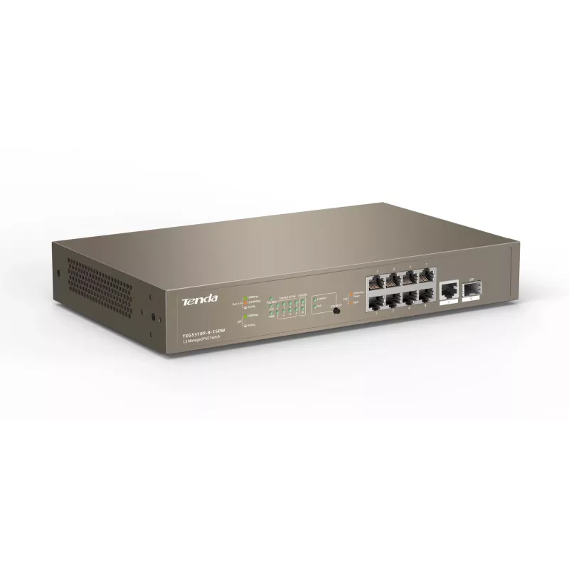 Tenda TEG5310P-8-150W Managed Layer 3 Gigabit PoE+ Switch