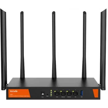 Tenda W30E AX3000 Wireless Router Gigabit Ethernet Dual-Band (2,4 GHz / 5 GHz) Schwarz