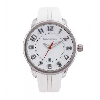 TENDENCE Damenuhr 2093013 40mm Weiß Silikon