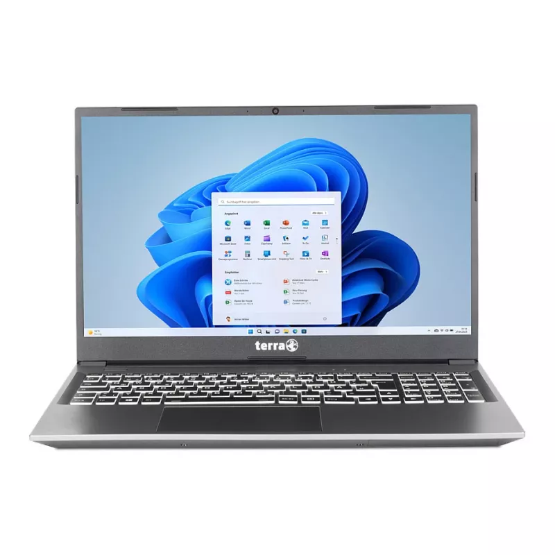 TERRA MOBILE 1517R i3-1315U W11 15.6 inch Full HD IPS Laptop, 8GB RAM, 250GB SSD, Windows 11 Pro, Deutsche Tastatur