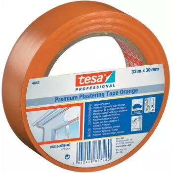 tesa 4843 Winter Putzband, Grün, 50 mm x 50 m, Außenputzband für kalte Bedingungen 4843-00-02