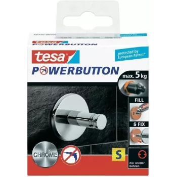 Tesa 59320 Klebehaken, Weiß, Max. Belastung 0,5 kg, Selbstklebend, Rückstandsfrei Ablösbar