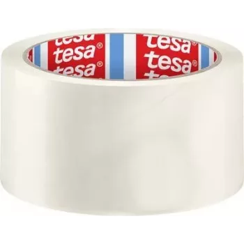 tesa pack Solid & Strong 58640-00000-00 Transparentes Verpackungsband 66 m x 50 mm (1 Rolle)