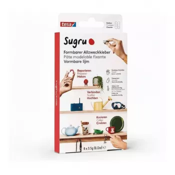 TESA Sugru formbarer Allzweckkleber 8er-Pack Weiß
