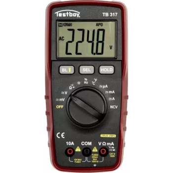 Testboy TB317 Digitalmultimeter CAT IV 1000 V True RMS 6000 Counts 61413000