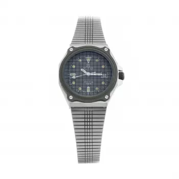 TETRA Women 105 Handaufzug Mechanische Uhr 25mm Edelstahl Schwarz Shell Cordovan
