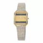 TETRA Damenuhr 1128-A 27mm Edelstahlgehäuse Weißes Zifferblatt Schwarzes Lederarmband Quarz Analog
