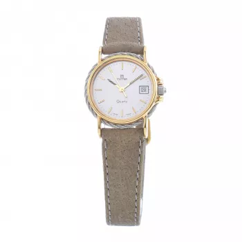 TETRA Damenuhr 114-R 23mm Silber Edelstahl Quarz Analog