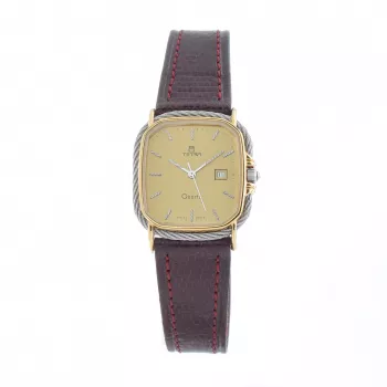 TETRA Damenuhr 125-C-RD 27mm Rotes Leder