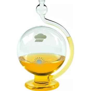 TFA 29.2000.01 Weather Globe - Analoges Barometer, Thermometer, Hygrometer - Schwarz/Chrom